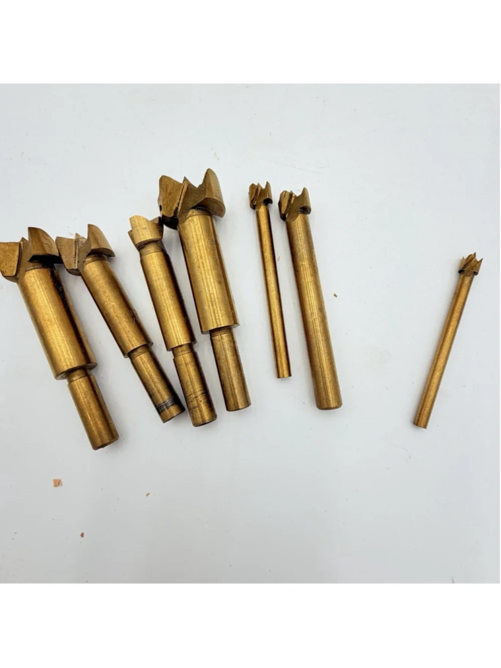 Cummins 6763 7pc Titanium Forstner Bit Set Wood Case 1/4-1in
